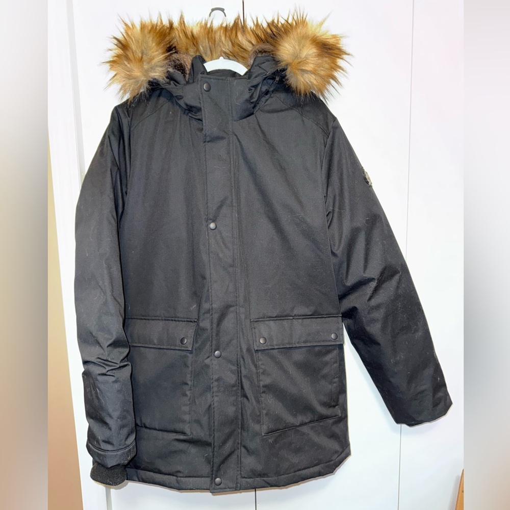 TOBOGGAN CANADA Joey Faux Fur Trim Down Jacket